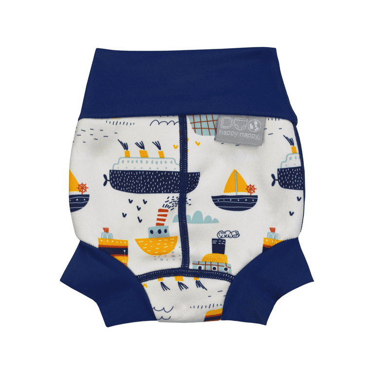 Splash About Happy Nappy Duo™ Reusable Swim Diaper, Tug Boats, 3-6