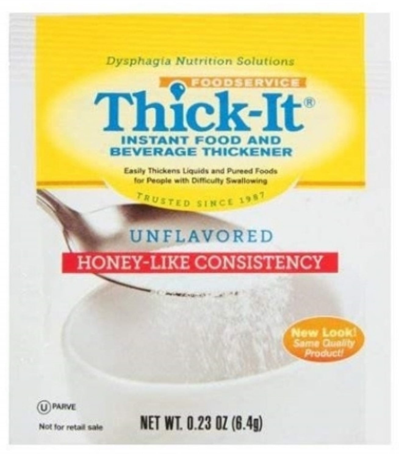 Food Thickener ThickIt 64 Gram Individual Packet Unflavored Ready to