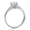 thumbnail image 3 of Gleaming Solitaire Diamond ring 0.33 Carat Princess Cut Diamond on 10k Gold, 3 of 4