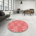 thumbnail image 3 of Ahgly Company Indoor Rectangle Patterned Light Salmon Pink Area Rugs, 6' x 9', 3 of 6