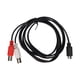 thumbnail image 3 of Cable MINI DIN De 4 Pines A 2 BNC, Conexión Estrecha Transmisión De Señal Clara De 4.9 Pies Cable Divisor En Y MINI DIN De 4 Pines A 2 BNC Macho A Hembra Para Caja De, 3 of 7