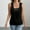 Black-Athletic-Women, variant on Women's Tank Tops for Women Draped Front Tops Beaded Backless Sleeveless Y2k Tank Tops