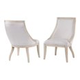 thumbnail image 1 of Panama Jack Boca Chaise Rembourrée en Bois Moderne en Chêne (Lot de 2), 1 of 3