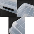 thumbnail image 2 of 3 Packs 40 L Plastic Underbed Storage Containers with Lids, Clear Latching Bin Box with wheels, 2 of 9