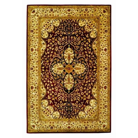 Heriz Persian Wool Area Rug - Safavieh Persian Legend Caryn Hand Tufted New Zealand Wool Area Rug, Red and Beige
