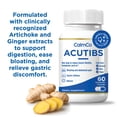thumbnail image 3 of CalmCo Acutibs, Vegetarian Capsules, Artichoke & Ginger Extracts, May Relieve Gastric Discomfort*, Anti-Nausea, Combats Abdominal Pain and Bloating, Natural Digestive Relief, 60 Count, 3 of 10