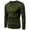Olive Green, variant on IROINNID Shirts for Men Long Sleeve Solid Color Slim Pullover Shirt Blouse,Olive Green