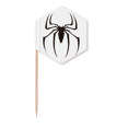 thumbnail image 1 of Black Insect Spider Illustration Pattern Toothpick Flags Cupcake Picks Party Celebration, 1 of 3