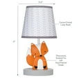 thumbnail image 3 of Bedtime Originals Acorn Gray/White/Orange Fox Nursery Lamp with Shade & Bulb, 3 of 4
