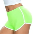 thumbnail image 5 of RYRJJ Women's Yoga Booty Shorts Summer Gym Workout Running Elastic Waist Hot Pants Stretchy Casual Athletic Shorts(Mint Green,L), 5 of 5