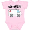 thumbnail image 3 of Inktastic My Mommy Saves Lives Ambulance Boys or Girls Baby Bodysuit, 3 of 5
