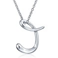 thumbnail image 2 of Personalize ABC Script Letter Alphabet Pendant Initial Necklace For Teen Women 14K Gold Plated .925 Sterling Silver, 2 of 6