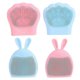 thumbnail image 1 of 4pcs Silicone Scrubbies Facial Cleansing Brush Cartoon Cat Paw, 1 of 5