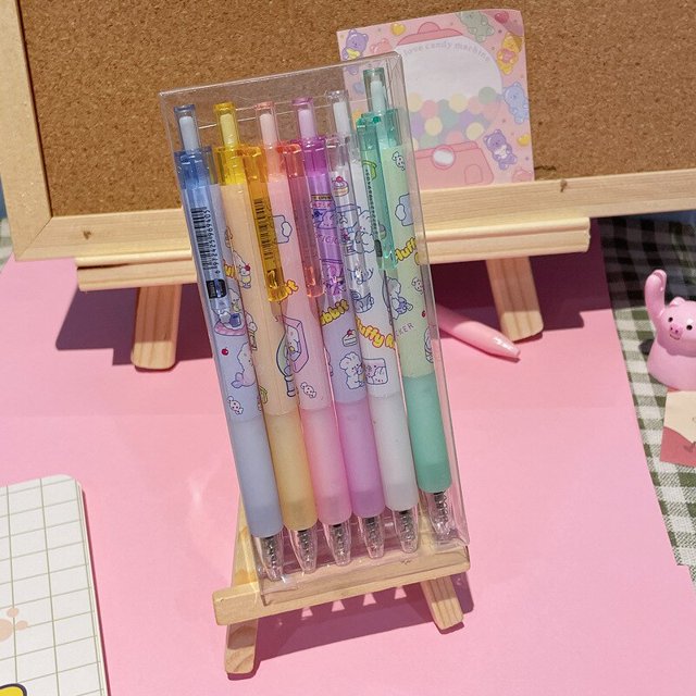 TULX, bolígrafos bonitos para volver a la escuela, suministros de papelería, bolígrafos para la escuela, bolígrafo kawaii bonito, suministros escolares, bolígrafo de gel, papelería Tan Jianjun unisex