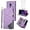 Purple, variant on Phone Case for Samsung Galaxy S9 Plus Wallet Cover With Tempered Glass Screen Protector and Wrist Strap Leather Flip Zipper Credit Card Holder Stand Cell S9+ 9S 9+ S 9 9plus S9plus Women Black