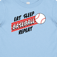 thumbnail image 4 of Inktastic Eat, Sleep, Baseball, Repeat Boys or Girls Baby T-Shirt, 4 of 5