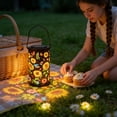 thumbnail image 6 of Outdoor Solar Light, Solar Garden Light, Hanging Solar Lanterns Outdoor Waterproof, Ambient Illumination, Iron Construction, Camping, Yard, Multicolor, 1 Pc, 6 of 6