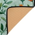 thumbnail image 4 of Area Rug Indoor 63"x48"in Non-Slip Wear Resistant Floor Mats Soft Large Carpets for Living Room Bedroom Home Decor Light Green Orange Wildflowers, 4 of 7