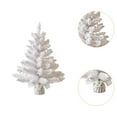 thumbnail image 6 of yotijay Xmas Mini Artificial Tree, Small Xmas Artificial Tree ,White Miniature Christmas 23.62inchx15.75inch, 6 of 9