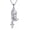 White, variant on Praying Hands Cross Pendant Necklace, suitable for women and men, 925 sterling silver religious Christian jewelry