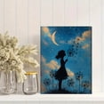 thumbnail image 2 of Qisvanset Girl Blowing Dandelion Canvas Wall Art 15.75x11.81 Inches, 2 of 8