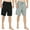 Black/Light Gray Mel., variant on U2SKIIN 2 Pack Mens 100% Cotton Pajama Shorts, Lightweight Lounge Pant with Pockets Soft Sleep Pj Bottoms(Black/Light Gray Mel,S)