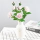 thumbnail image 4 of 8 Cabezas de Flores Rosas Artificiales de Ramificación Larga para Decoración de Bodas Rosa blanco, 4 of 9