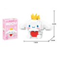 thumbnail image 1 of Sanrio-bloques de construcción de Anime Kawaii para niños, Hello Kitty, Kuromi, My Melody, Cinnamoroll, diamante, conejo, ratón, juguete, regalo de cumpleaños, 1 of 4