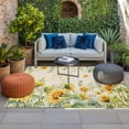 thumbnail image 2 of Sunflower Outdoor Rug for Patio/Deck/Porch, Non-Slip Large Area Rug 5 x 7 Ft, Summer Eucalyptus Botanical Floral Vintage Indoor Outdoor Rugs Washable Area Rugs, Reversible Camping Rug Carpet Runner, 2 of 8