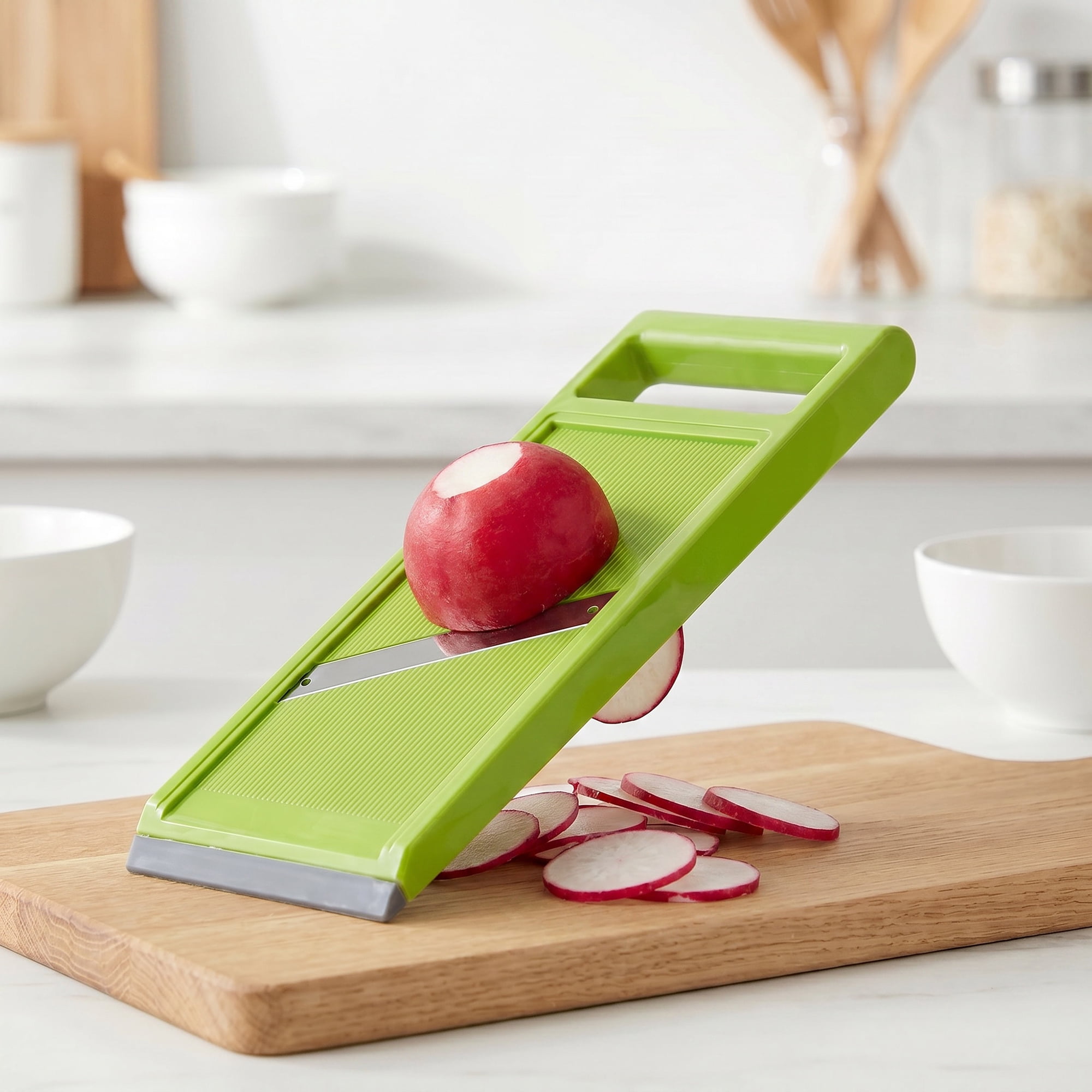 Mandoline Slicer for Kitchen, Vegetable Chopper Multifunctional Cutter for Potato Onion Green 10.8" x 4.2"