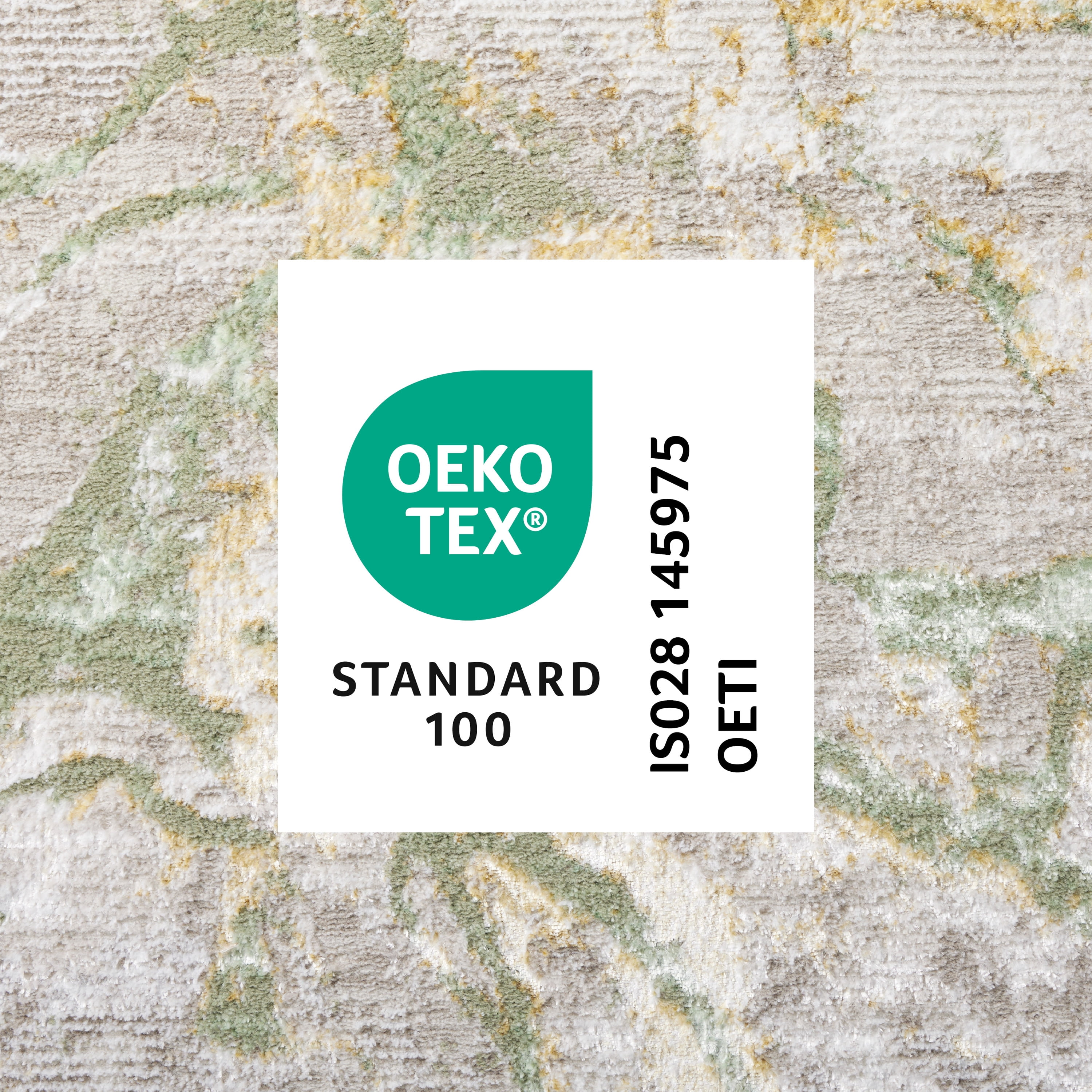 TOWN & COUNTRY LUXE Opaline Bold Marble Runner Area Rug with Glam Metallic Ribbed Texture Pile, Taupe, 1'9"x7'2"