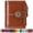 Brown, variant on Small Women Wallet Bifold RFID Blocking Genuine Leather Short Ladies Purse Zipper Coin Pocket Card Cash Holder with ID Window