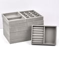thumbnail image 6 of New Portable Velvet Jewelry Ring Jewelry Display Organizer Box Tray Holder Earring Jewelry Storage Case Showcase Wholesale 06, 6 of 6