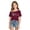 1-Wine, variant on Girl's Off The Shoulder Shirt Top Los Angeles Graphic T-Shirt Short Sleeve T shirts Tee