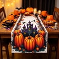 thumbnail image 2 of OutmaxHome Vintage Halloween Theme Table Runner, 13x72 Inch Fall Quilted Table Runner, Halloween Farmhouse Tabletop Diningroom Decor, 2 of 6