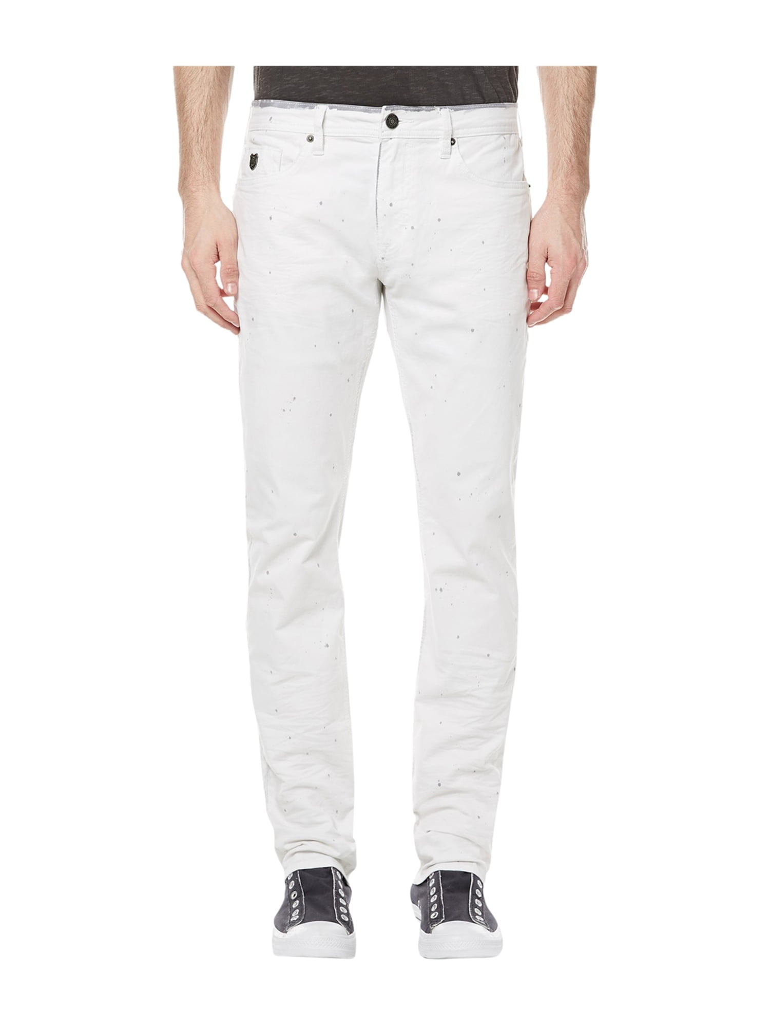 white stretch jeans