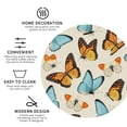 thumbnail image 4 of Disketp Butterflies Funny Coasters,6 Pcs Leather Coasters With Holder, Perfect Housewarming Hostess Gifts,Protect Furniture From Water Marks Scratch And Damage, 4 of 9