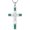 Malachite, variant on AOBOCO Celtic Cross Opal Necklace 925 Sterling Silver Irish Knot Infinity Cross Pendant Christian Religious Faith Jewelry Gift for Women Her, 18" to 20" Chain