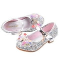 thumbnail image 3 of Puntoco Girls Dress Shoes Wedding Party Heel Mary Jane Princess Flower Shoes Kids Shoes Clearance, 3 of 7
