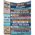 thumbnail image 1 of LHSHID Personalized Blanket to my daughter from mom & dad Laugh Love Live follow your dreams Blanket Birthday Christmas Decoration Gift for Daughter, 1 of 4