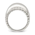 thumbnail image 4 of Sterling Silver Twisted Dome Polished Ring, 4 of 5