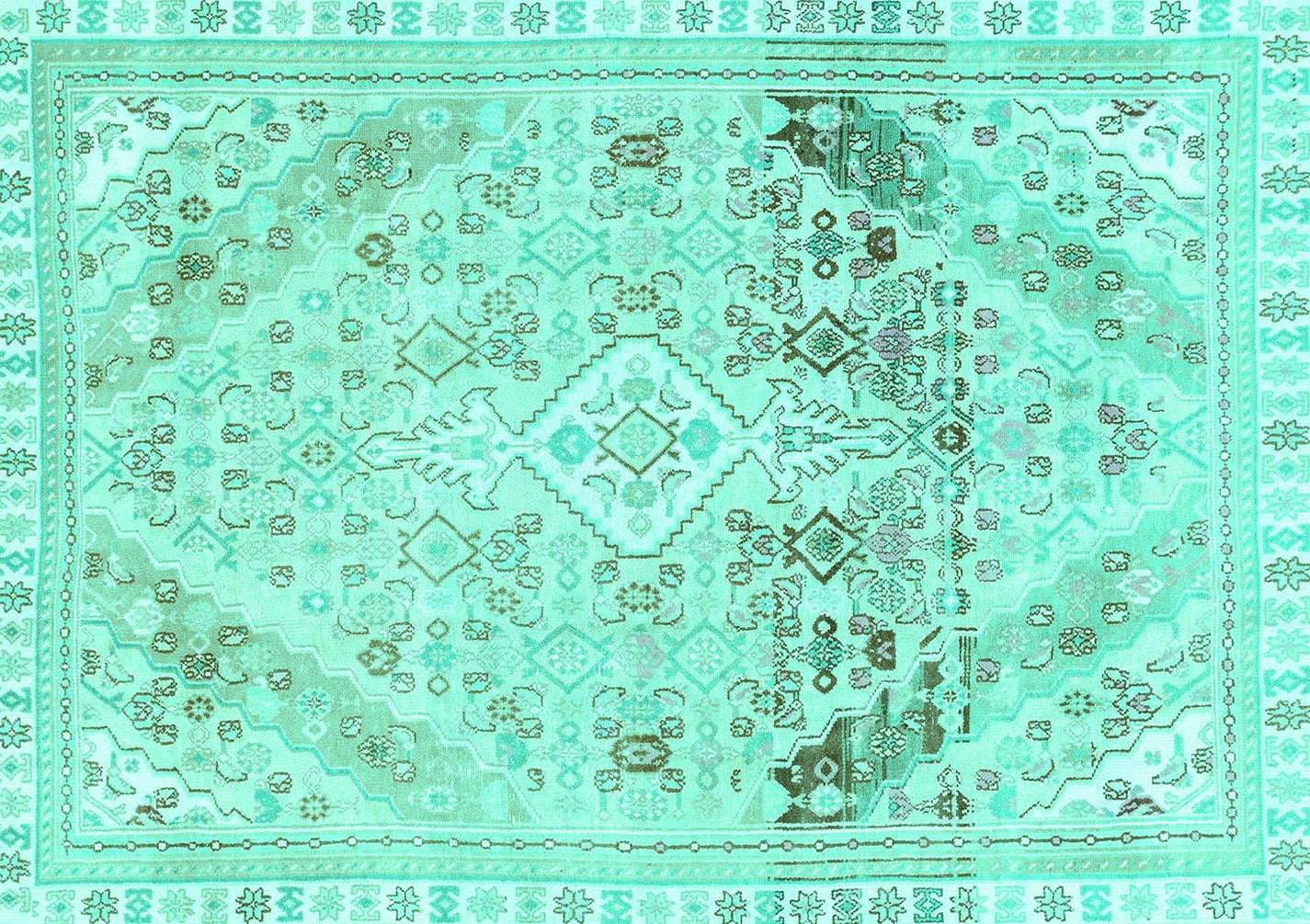 Ahgly Company Machine Washable Indoor Rectangle Abstract Turquoise Blue ahgly-company-machine-washable-indoor-rectangle-abstract-turquoise-blue