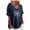 Navy, variant on Fesfesfes Hiking Shirts Womens Round Neck Short Sleeve Tops Printed Regular Blouse Winter Tops S(US:4)