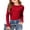 Red, variant on Girls Shirts 10-12 Long Sleeve Loose Soft Blouse T-Shirt Classic Fit Back To School Clothes for Girls Graduation Summer Blouse for Girls