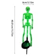 thumbnail image 3 of DVKOVI Halloween Skeleton Decorations Outdoor LED Skeletons Yard Stakes Light Up Full Body Realistic Skulls A A, 3 of 9