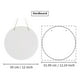 thumbnail image 2 of 6 Pcs 12in Round Sublimation Door Hanger Blanks White Hardboard MDF Blanks Wall Hanging for Heat Press Machine Printing, 2 of 5