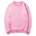 thumbnail image 4 of Sweatsuits Two Piece Sets Womens Sweatsuit For Women Solid Color Long Sleeve Round-Neck Sweatshirts Pullover And Adjustable Drawstring Pant Tracksuit Sport Suit Pink M, 4 of 6