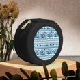 thumbnail image 6 of Yiaed Sea Underwater Jellyfish Print Travel Jewelry Case Bridesmaid Gift Boxes Jewelry Travel Organizer Small Round Jewelry Box Mini Storage-Black, 6 of 7