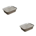 thumbnail image 2 of bedienty Pack of 10 Aluminum Foil Pans Take-out Containers Large Capacity Food Container Baking Plate Home Tools Single-use Pan 700ml cover 2Set, 2 of 6
