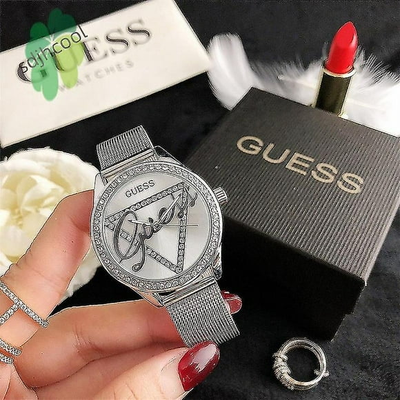 Guess 36mm Ladies Diamond Quartz Watch